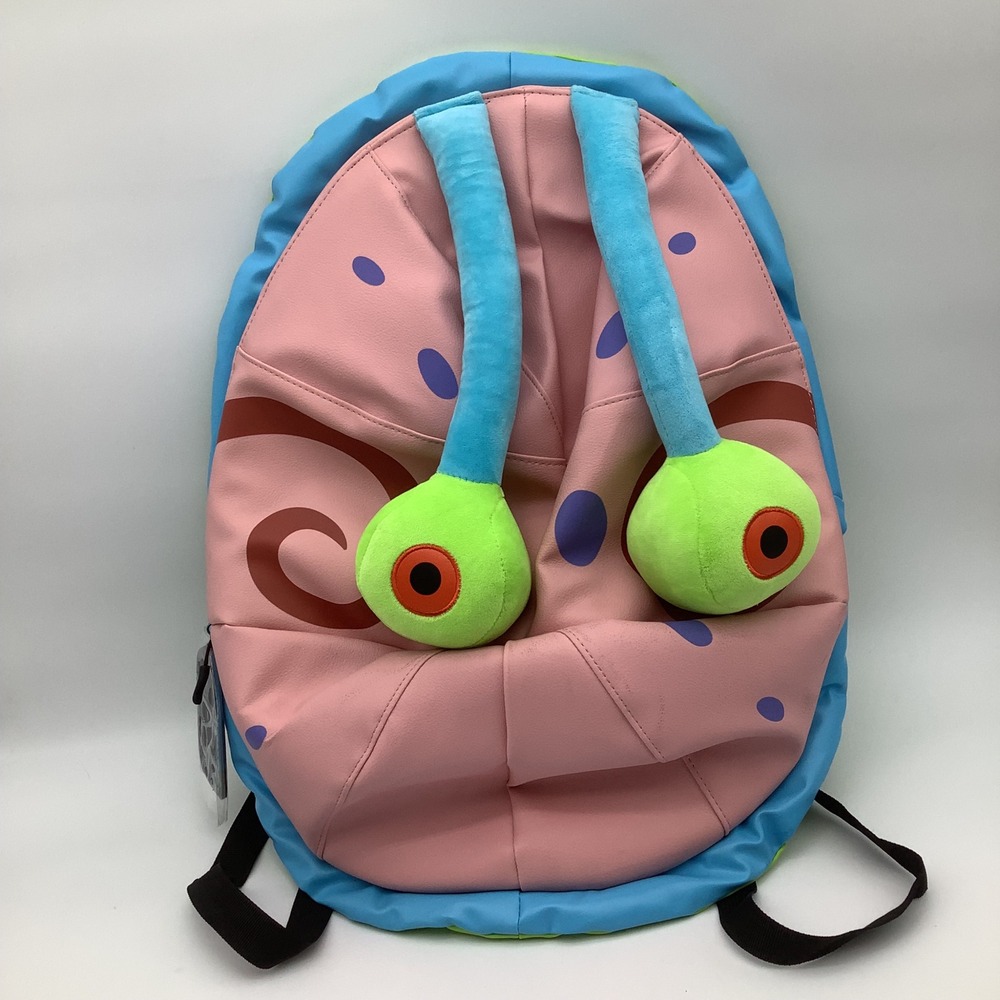 Nickelodeon Bioworld SpongeBob SquarePants Gary the Snail Plush 3D Backpack NWT